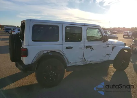 2021 Jeep Wrangler Unlimited Sahara из США, поврежденный, VIN 1C4HJXEN7MW848554